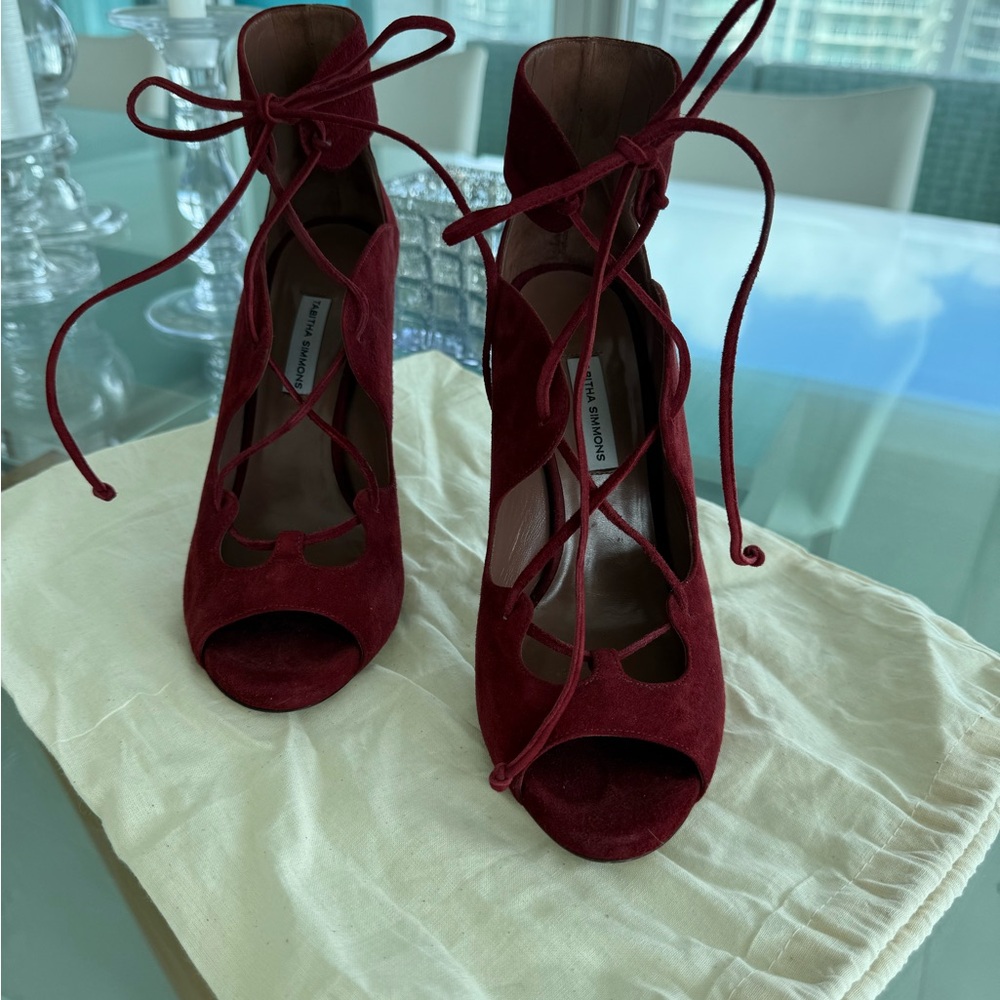 Tabitha Simmons Lace-Up Heels